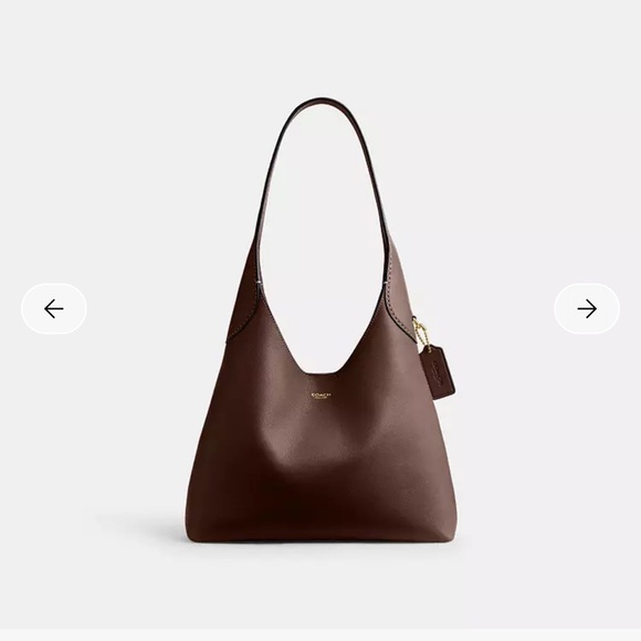 Coach Handbags - Coach Brooklyn 28 Dark Brown Leather Shoulder Bag